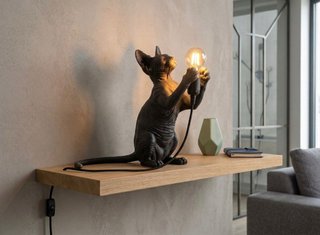Lamp design gatto Sphynx