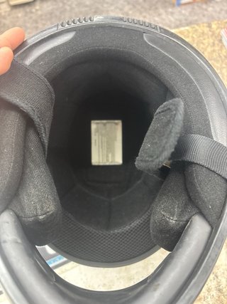 Casco de Moto Integral Azul y Negro
