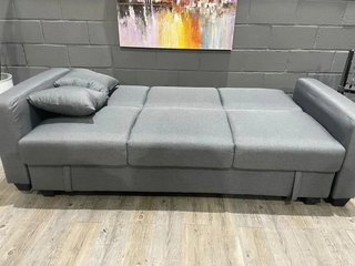 Sofá Cama Keyla Gris con Arcón 210cm NUEVO
