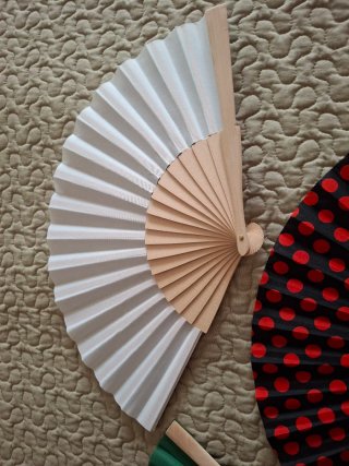 Abanicos Madera Feria Abril (3 uds)