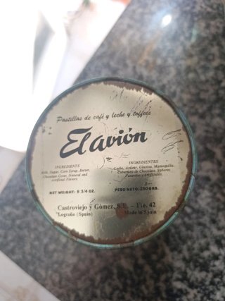 Lata Caramelos El Avión Años 60/70