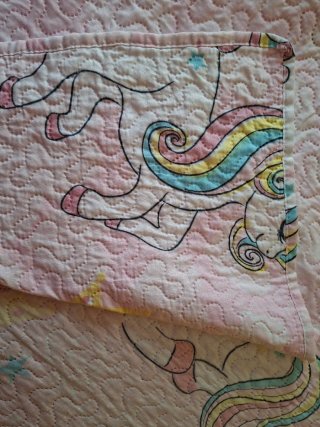 Colcha infantil unicornios Miracle Home 90-105 cm