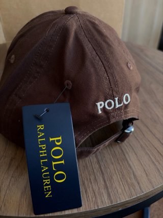 Gorra Ralph Lauren Marrón Logo Beige