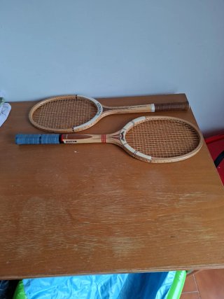 Raquetas de tenis vintage madera