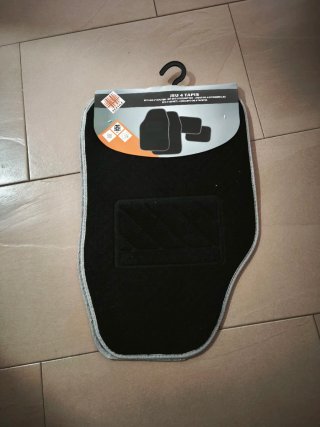 Juego 4 Alfombrillas Coche Textiles
