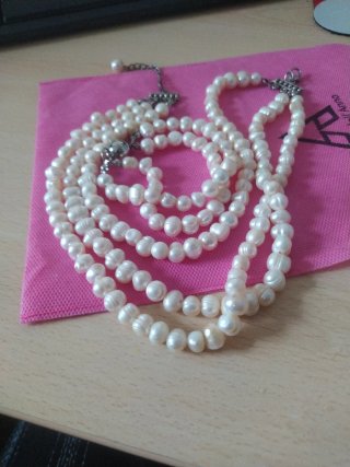 Set collana e bracciale perle