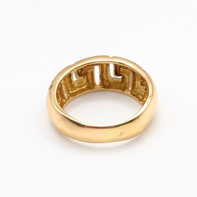 Anillo Oro 18K, Diseño central, 5.09gr, T-11