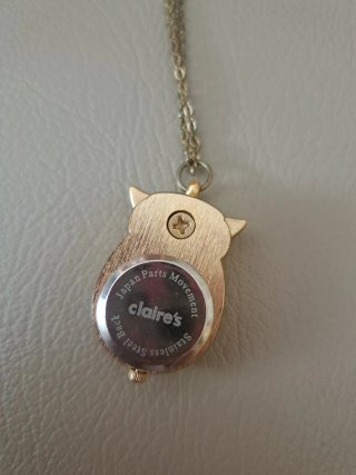 Reloj Colgante Búho Claire's Dorado