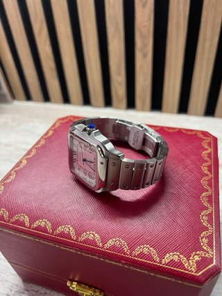Reloj Cartier Santos plateado