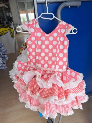 Vestido de flamenca niña lunares