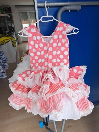 Vestido de flamenca niña lunares