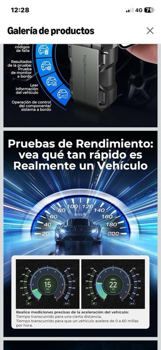 TOPDON Topscan Escáner OBD2 Bluetooth