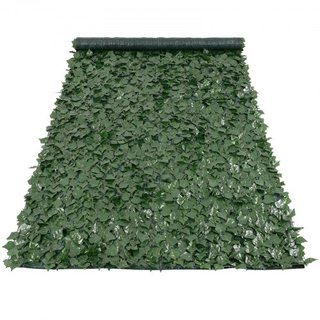 Valla de Privacidad de Hiedra, Pantalla de Pared Verde Artificial de 1.5 x 4m, Valla de Hiedra Verde con Respaldo de Tela de Malla y Junta Reforzada, Decoración de Hojas de Hiedra Falsa para Jardí...