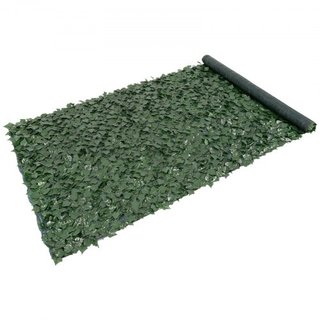 Valla de Privacidad de Hiedra, Pantalla de Pared Verde Artificial de 1.5 x 4m, Valla de Hiedra Verde con Respaldo de Tela de Malla y Junta Reforzada, Decoración de Hojas de Hiedra Falsa para Jardí...