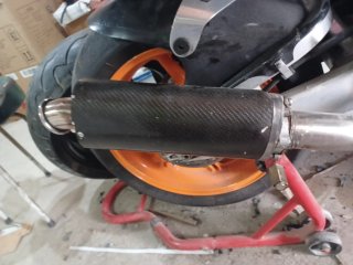 Silencioso carbono Honda