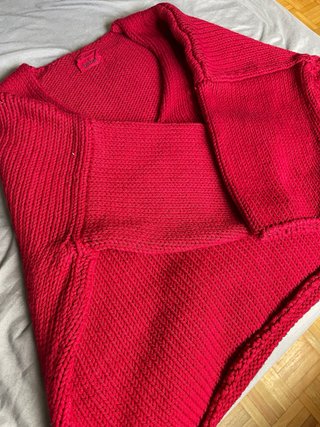 Jersey lana Babaa talla única rojo