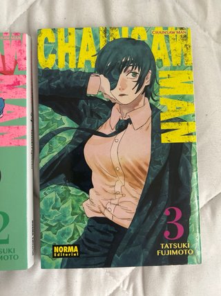 Comics Chainsaw Man 1,2 y 3