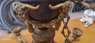 Lámpara de latón antigua