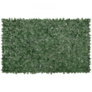 Valla de Privacidad de Hiedra, Pantalla de Pared Verde Artificial de 1.5 x 2.5m, Valla de Hiedra Verde con Respaldo de Tela de Malla y Junta Reforzada, Decoración de Hojas de Hiedra Falsa para Jar...