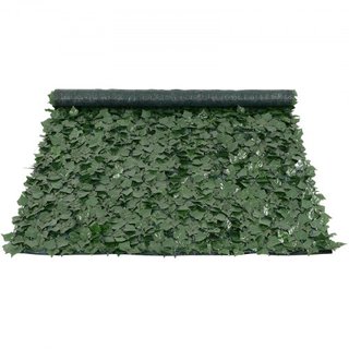 Valla de Privacidad de Hiedra, Pantalla de Pared Verde Artificial de 1.5 x 2.5m, Valla de Hiedra Verde con Respaldo de Tela de Malla y Junta Reforzada, Decoración de Hojas de Hiedra Falsa para Jar...