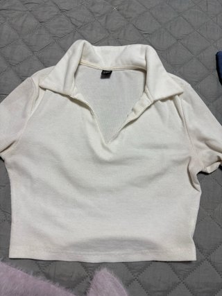 Conjunto 5 Tops Manga Larga Tidos XS , blanco S