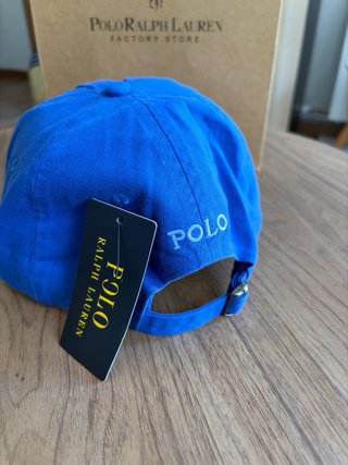 Gorra Ralph Lauren azul logo bordado