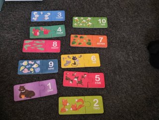 Gioco puzzle Montessori 'Numbers'