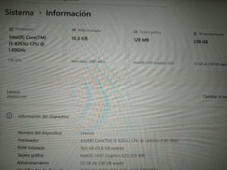 Portátil Lenovo Thinkpad L390 Negro