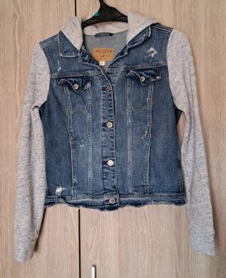 Chaqueta Hollister tejano con capucha M