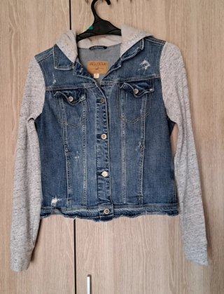 Chaqueta Hollister tejano con capucha M