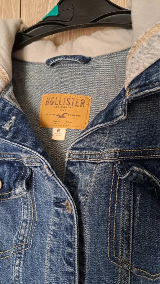 Chaqueta Hollister tejano con capucha M