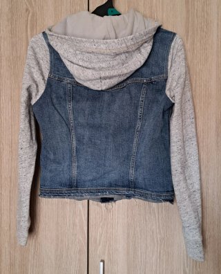 Chaqueta Hollister tejano con capucha M