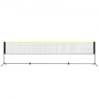 Red de bádminton, red de voleibol ajustable en altura, red de pickleball plegable de 17 pies de ancho, conjunto de red de tenis portátil de fácil instalación con postes, soporte y bolsa de transpo...