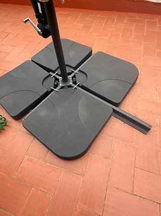Base para sombrilla 80kg agua/arena