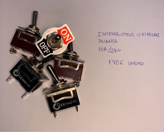 Interruptor Unipolar Palanca 10A/230V