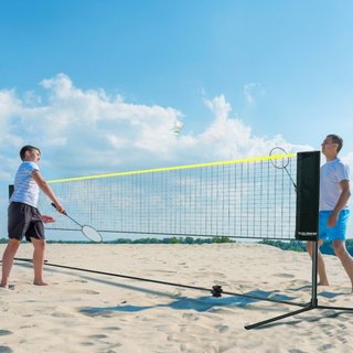 Juego de Red de Bádminton de 20 pies, Red Portátil para Volleyball y Pickleball