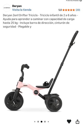 Triciclo Deryan 2en1 Drifter Infantil