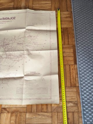 Mapa Provincia Badajoz 1920-1930