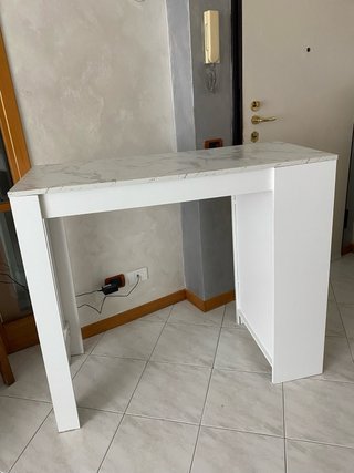 Consolle bianca in legno