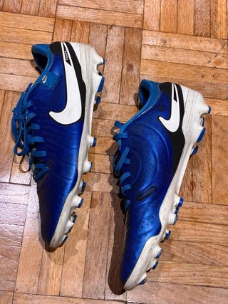 Botas Futbol Nike Tempo Azules T40