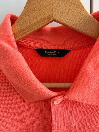 Polo Massimo Dutti Coral Manga Corta Talla S