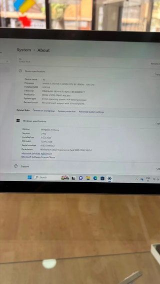 Surface Pro 6 Plata 128GB i5 8GB RAM