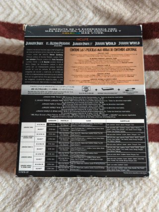 Colección Jurassic World 5 Películas 4K + Blu-ray