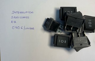 Interruptor 3 posiciones 10A