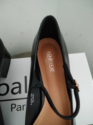 Ballerine nere tacco 4 cm, numero 39