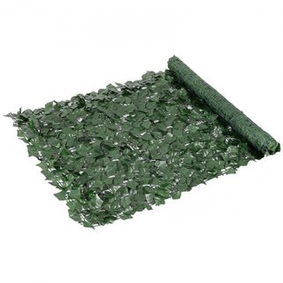 Valla de Privacidad de Hiedra, Pantalla de Pared Verde Artificial de 1 x 2.5 m, Valla de Hiedra Verde con Junta Reforzada, Decoración de Hojas de Hiedra Falsa para Jardín Exterior, Patio, Balcón, ...