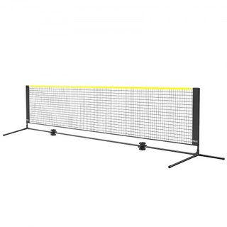 Red de bádminton, red de voleibol ajustable en altura, red de pickleball plegable de 14 pies de ancho, conjunto de red de tenis portátil de fácil instalación con postes, soporte y bolsa de transpo...
