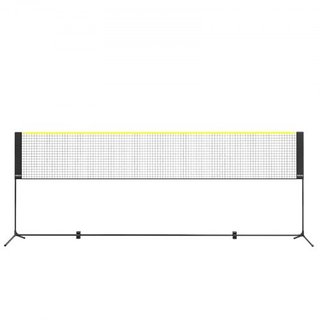 Red de bádminton, red de voleibol ajustable en altura, red de pickleball plegable de 14 pies de ancho, conjunto de red de tenis portátil de fácil instalación con postes, soporte y bolsa de transpo...