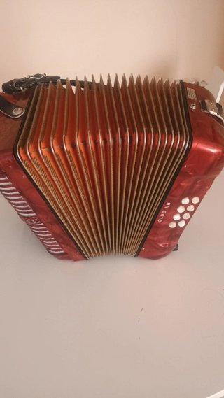 Acordeón Hohner Club Do-Fa Rojo
