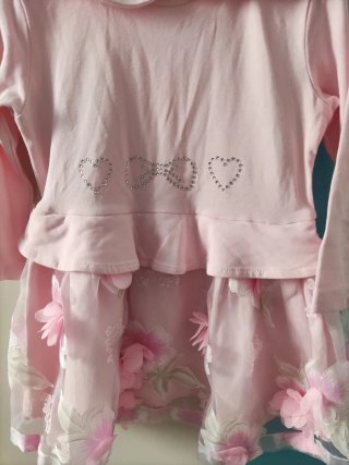 Vestito elegante bambina rosa